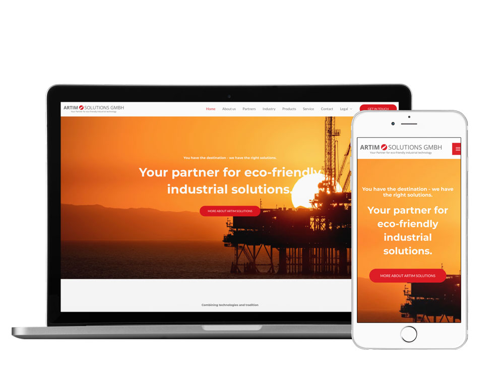 Umsetzung Webdesign Artim Solutions GmbH