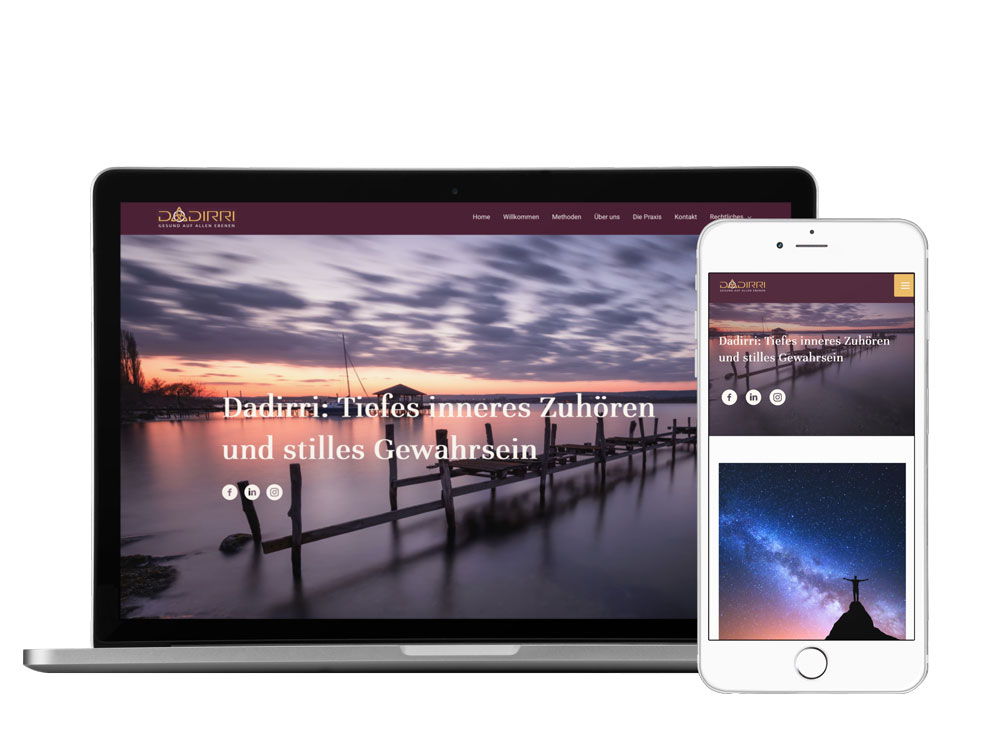 Umsetzung Webdesign Dadirri Lebenswert